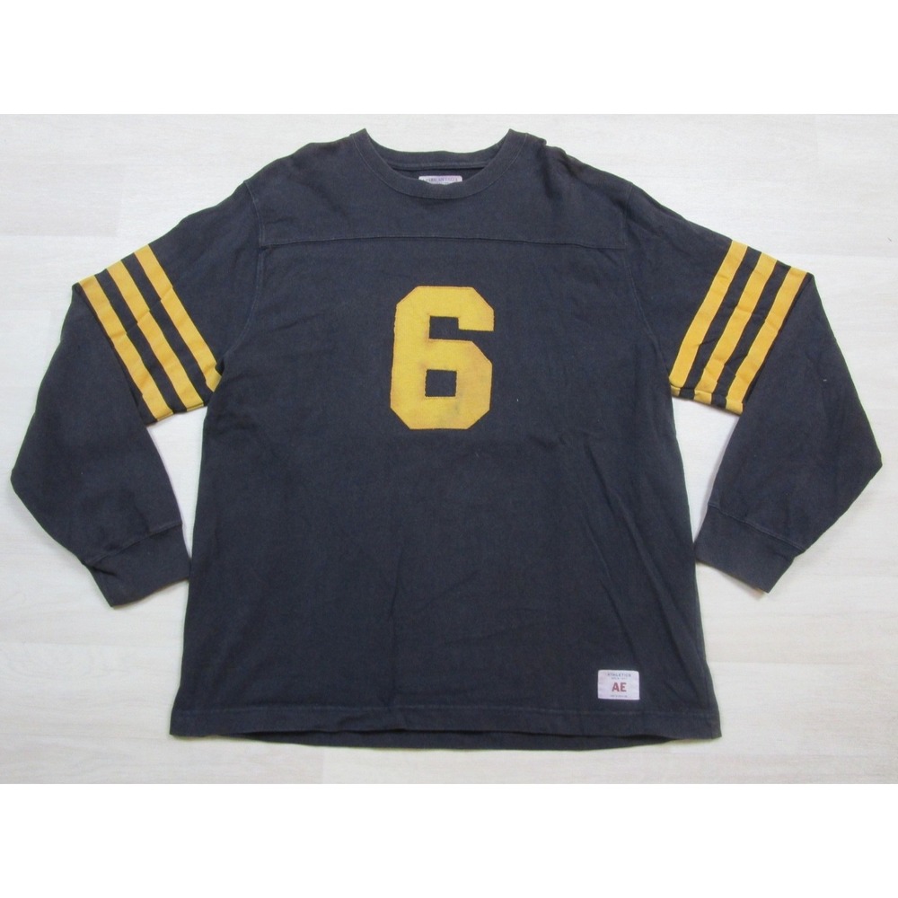 Vintage 90s Y2K American Eagle Jersey Shirt Men's (L) #6 Football Cut & Sew